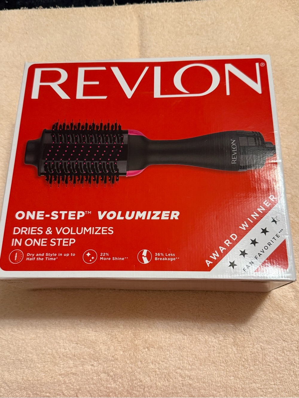 Revlon One-Step Volumizer Hair Dryer Brush - Black and Pink